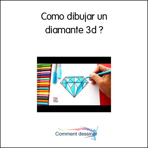 Como dibujar un diamante 3d